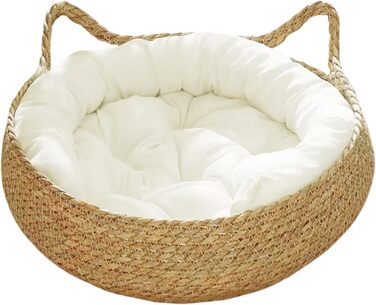 Кігтеточка-гніздо для котів Obelunrp, 43 см, кругленьке, з м'яким подушечком, стійке до подряпин, для дому, підходить для великих котів (середнього розміру)