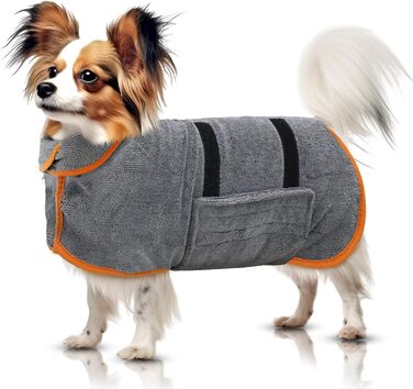 Рушник для собак великих порід, халат для собак, з застібкою на липучці, швидко поглинає воду, розмір XS