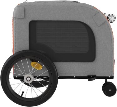 Причіп для тварин на велосипед Оксфорд та Ізон - Оранжевий, 63 x 121 x 65 см