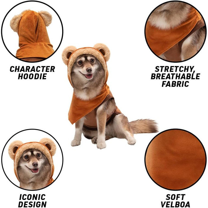 Худі-костюм Євока Star Wars: офіційний, з капюшоном та навушниками, розмір M, багатокольоровий