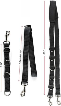 Нашийник для собак 3 шт., міцний, з регульованим тросом та D-кільцями, для грумінгу та купання