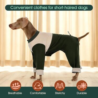 Теплий флісовий костюм для собак Kuoser, зимовий одяг для маленьких собак, зелений, розмір S