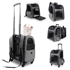 Транспортна переноска для котів та собак з візком Stil, розширювана, до 15 кг