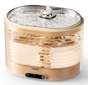 Автоматична питна фонтан-поїлка Enabot, пластикова, золотиста, 2 л