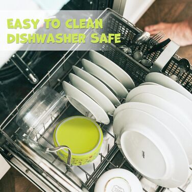 Набір мисок для собак та котів YOBRO (2 шт.), жовто-білі, 482 мл, 13 см, антиковзні, для води та корму