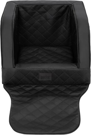 Крісло для собак, переноска для собак, лежанка для собак, переноски для тварин, заднє сидіння, ковдра для собак, корзина для собак, лежанка для котів, для маленьких собак, чорна шкіра, (46x46x31 см)