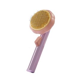 Щітка для собак та котів, видалення підшерстка, самоочисна слікер-щітка для короткої та довгої шерсті