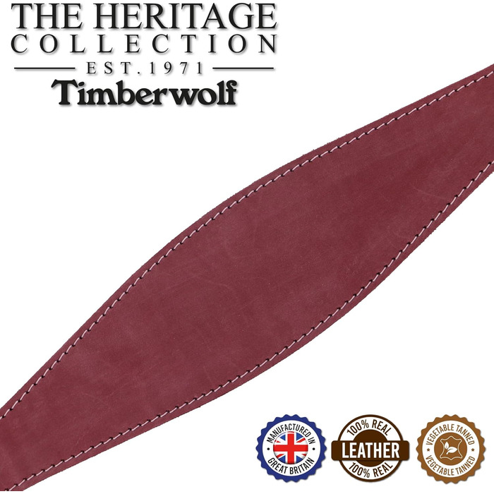 Льоняний нашийник для собаки Ancol Timberwolf, малинового кольору, 34-43 см