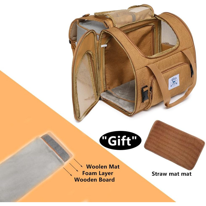 Рюкзак для домашніх тварин: собак, котів, цуценят. Зручний, дихаючий, складаний. Також для бартаг, кроликів. Колір: коричневий.