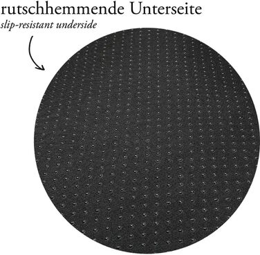 Килимок для собак Hunter Vermont, поліестер, міцний, стійкий до бруду, з підкладкою, 70 x 50 см, чорний