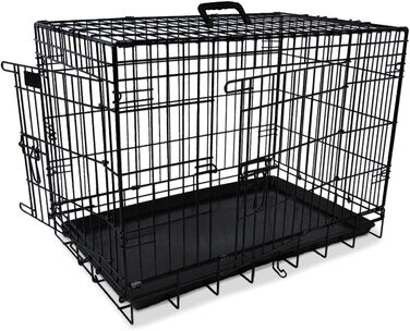 Переносна переносна клітка для собак Nobby 62315, чорна, 124 x 75 x 82 см