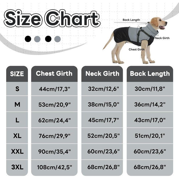 Водонепроникний зимовий теплий одяг для собак маленьких порід, чорний, розмір M