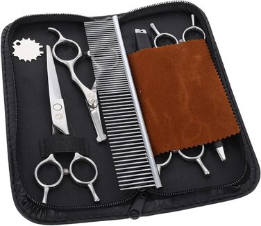 Набір професійних ножиць для грумінгу тварин з нержавіючої сталі