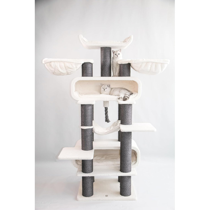 Драбина для котів Petrebels Maine Coon XXL, 210 см, з сизалю, бежева