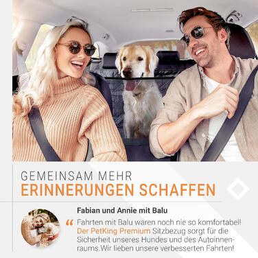 PetKing Premium Автогамак для собак, захисна накидка на заднє сидіння, водонепроникна автодоріжка для перевезення тварин, преміум-якість