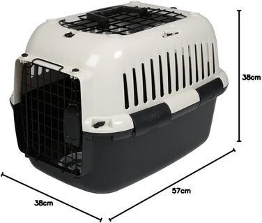 Переноска для котів Ebi Adventurer 60 XL, 57x38x38 см, до 12 кг, біла