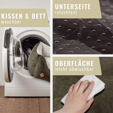 Ляжка для собак Ne&no® 2 в 1: охолоджуючий та зігріваючий матеріал, середні породи, 80x60 см, коричнева