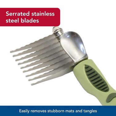 Гребінець для собак Coastal Pet Safari – видалення шерсті, нержавіюча сталь, середнє та довге волосся