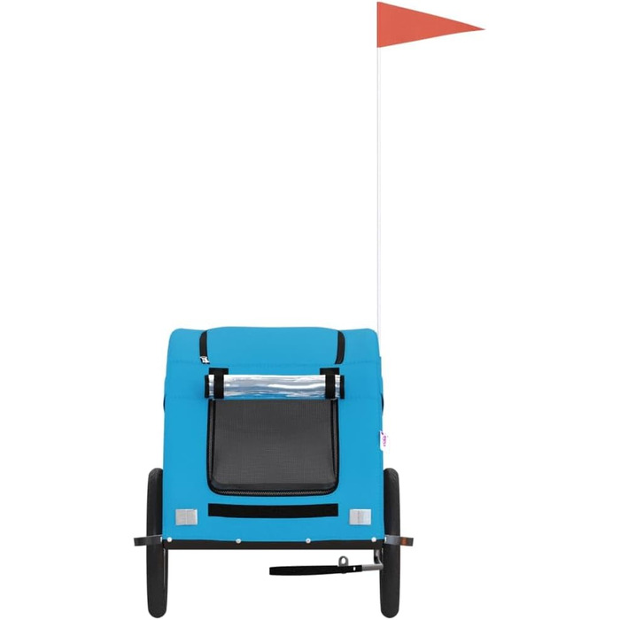 Причіп для велосипеда для собак та котів, блакитний, Oxford-Gewebe та метал