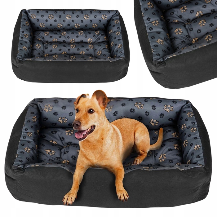 Ортопедичне ліжко для собак Superkissen24, сіре, 120 см x 90 см