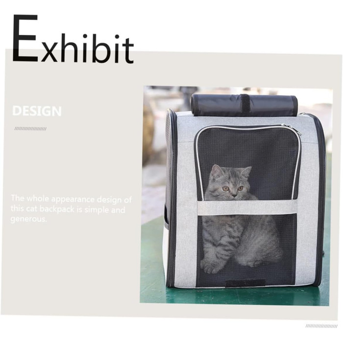 Рюкзак для котів Verdanverse: дихаючий, місткий, з міцного матеріалу, для транспортування котів та маленьких тварин