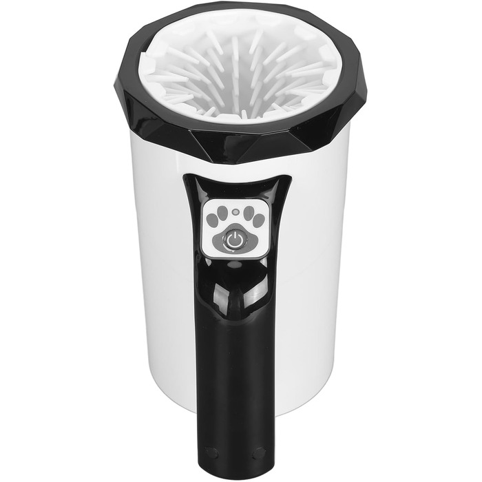 Автоматичний мийник лап для собак, перезаряджається, з силіконовою щіткою, портативна станція миття лап, скрубер для собак, для догляду за шерстю, кольори: білий/синій, чорний/білий