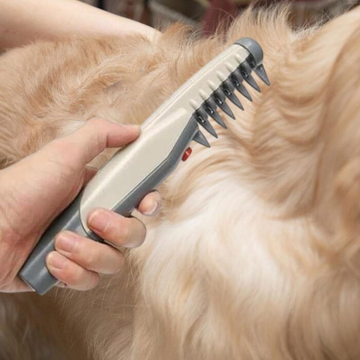 Електричний гребінець для грумінгу домашніх тварин: видаляє відмерле волосся та бруд