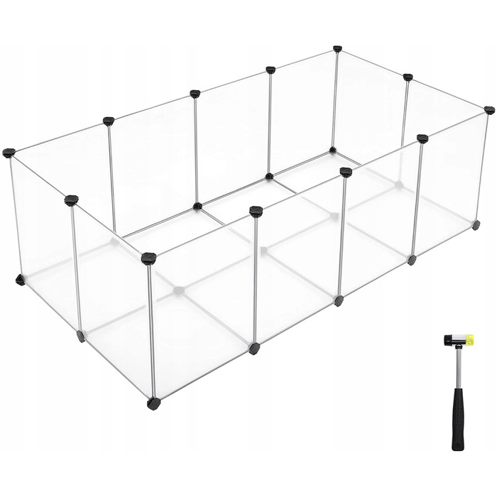 Клітка для кролів Songmics, 46 x 143 x 71 см