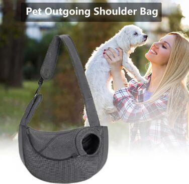 Сумка-переноска для собак та котів, дихаюча Oxford, для маленьких тварин | Зручна переноска з регульованим ремінцем для цуценят, собак та котів (прозора)