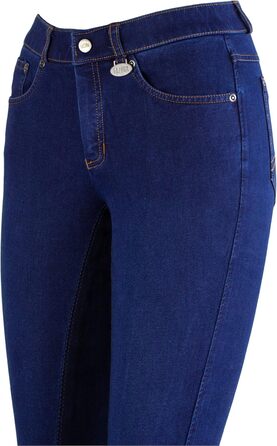 Лазура - жіночі рейтузи Джодхпур Діна | Джинсові рейтузи з повним обтягом | Дихаючі та еластичні рейтузи з повним обтягом | Джинсові рейтузи з 5 кишенями | Рейтузи для верхової їзди в 3 кольорах | Розміри 36-46 40 Джинсовий блакитний/Нічний блакитний