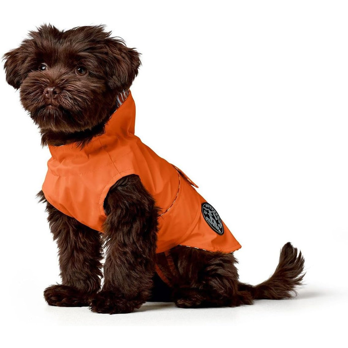Дощовик для собак Hunter Milford, оранжевий, розмір 50: ергономічний, регульований, для нашийника, легко миється