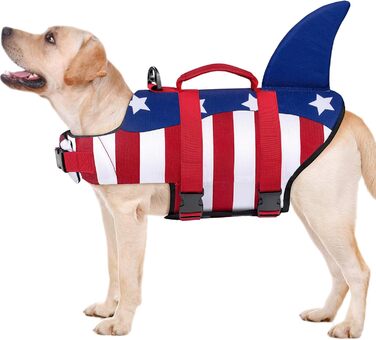 Жилет для плавання собак Malier, Ripstop, висока плавучість, для малих, середніх та великих собак, рятувальний жилет, яскраві кольори, X-Small