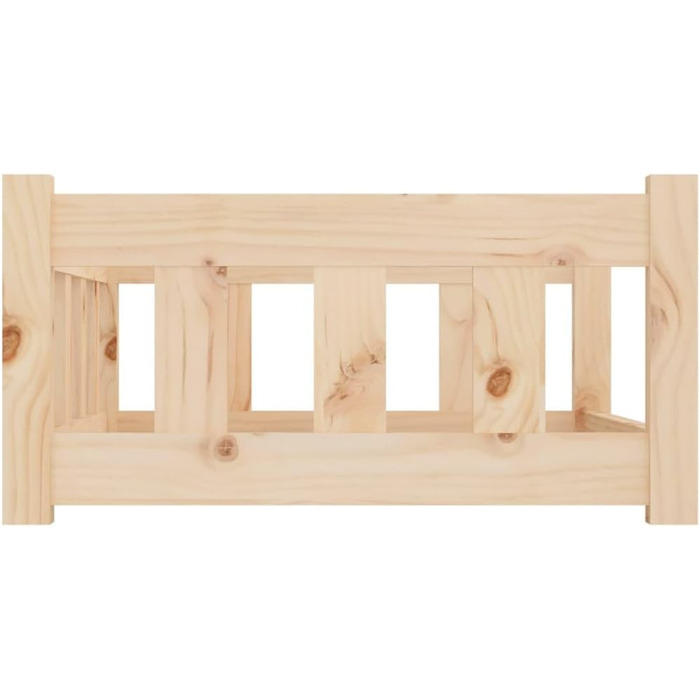 Ліжко для собак та котів з дерева, зручне, водонепроникне, 75,5x55,5x28 см, коричневе