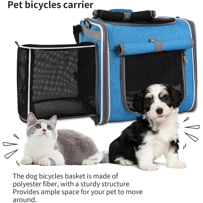 Корзина для собаки на велосипед, водонепроникна