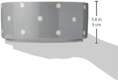 Миска для собак Mason Cash, з рельєфним декором, 18 см, сіра (1 шт.)