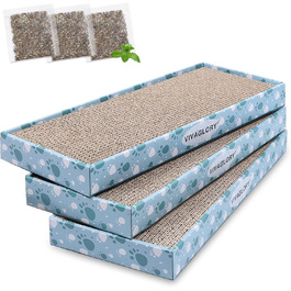 Кігтеточка для котів VIVAGLORY з картонної коробки, 3 шт. (44 x 18 см)