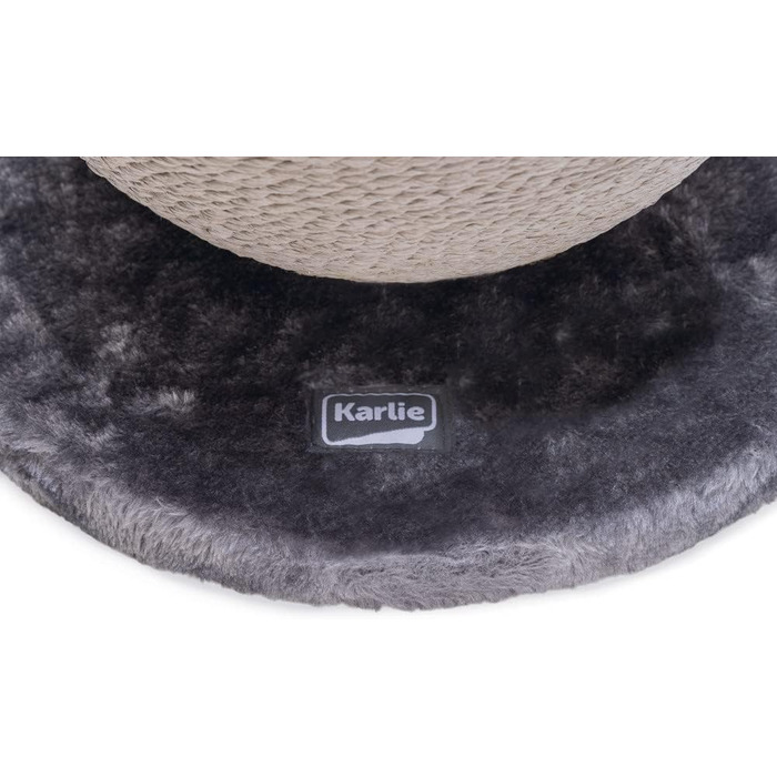 Karlie Kratzball Bolly - іграшка-царапка для котів, сіра, 30,5 x 30,5 x 28 см