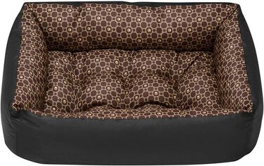 Льожа для собак Louis Braun, 70x55 см, чорний та сірий, M, для малих, середніх та великих собак, миється