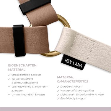 Шлейка для собак Hey Lana Outdoor Handmade, 5-рівнева регулювання, водонепроникна, для собак маленьких та великих порід, навчальна, нагрудна (Mocca/Mousse, XS/S)