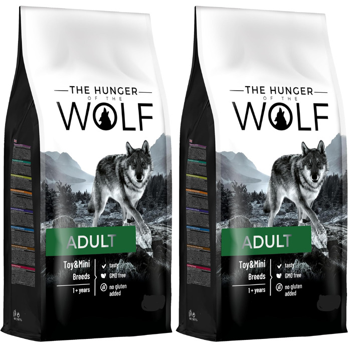 Сухий корм для собак великих та дуже великих порід The Hunger of the Wolf з куркою та ягнятими для здоров'я суглобів, 14 кг