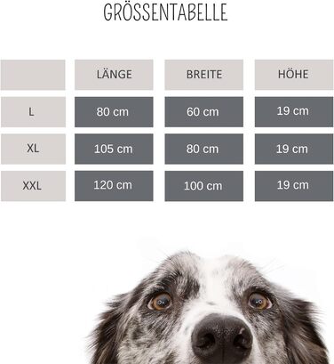 Крісло-ліжко для собак XL 105 x 80 см, сірий, знімний велюровий чохол та м'якою підстилкою, 105 x 80 x 19 см