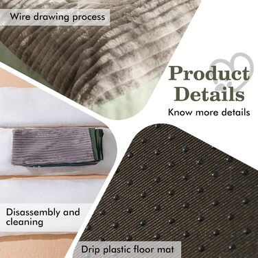 Ортопедичне ліжко для собак великих та середніх порід, зручна лежанка для собак, вологостійкий коврик, знімний кошик, неслизьке покриття, сірий колір, 100x75x7 см