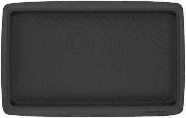 Килимок для собак Ruffwear Basecamp - водовідштовхуючий, з неслизьким покриттям, для їжі та води, підходить для 2 мисок, легко миється, силікон, середній, колір Базальт Grey.