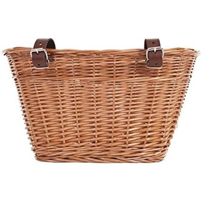 Фарбований плетенний кошик для велосипеда e-wicker24 1126-42, 42x36x24 см, медовий колір