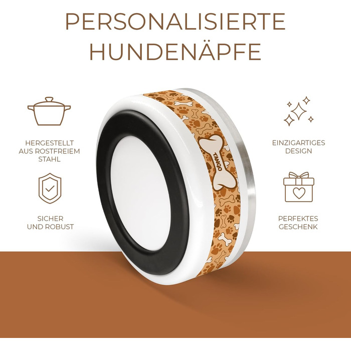 PICANOVA Скляна банка для ласощів з іменем - подарунок для собак - зберігання сухого корму - керамічна банка для власників собак та котів - дизайн (Set Checkered Paws)