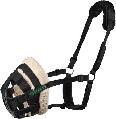 Корзина для коней Shires FreeGraze Airflow Weidemaulkorb, чорна, повна