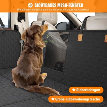 Захист для заднього сидіння автомобіля BMaoBBo: водовідштовхувальний, стійкий до подряпин, для SUV та сімейних авто (127x62 см)