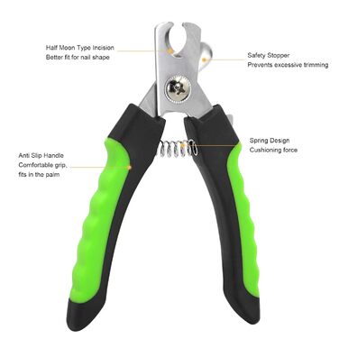 Гребінець для собак та котів Unterwollkamm - двосторонній, з обрізачем для нігтів, з нержавіючої сталі, ергономічна ручка. Ефективне видалення шерсті, ніжний до шкіри.