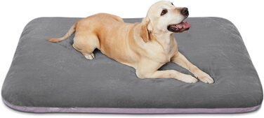 Ортопедичне ліжко для собак Magic Dog Jumbo XL, 119x79 см, сірий колір, знімний та миючий чохол