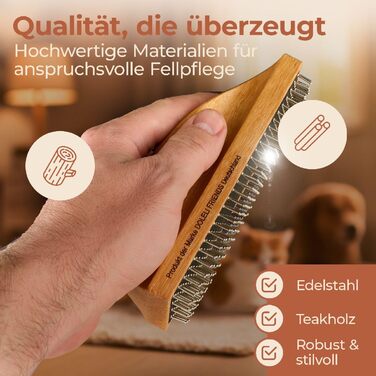 Щітка для собак великих порід Edelhaar, розмір L: вичісування, масаж, догляд за шерстю